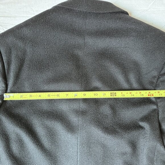 Loro Piana for Nieman Marcus Cashmere Full Length Black Overcoat (Men's 38-39R) - Picture 6 of 9